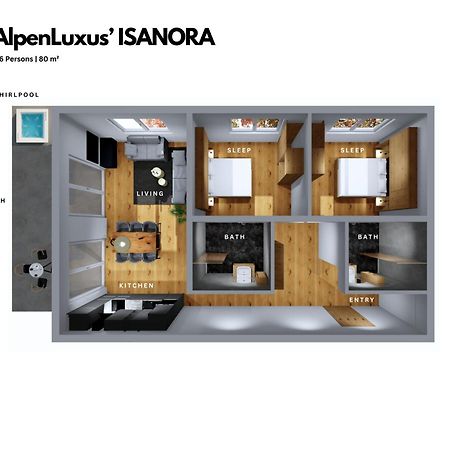 Isanora - Garden & Private Whirlpool By Alpenluxus Appartements Fuegen Exterior photo